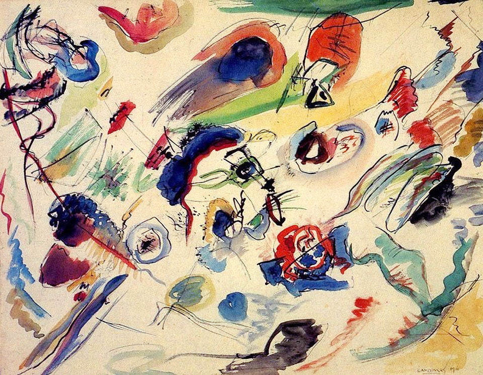 Untitled (First Abstract Watercolor), 1910