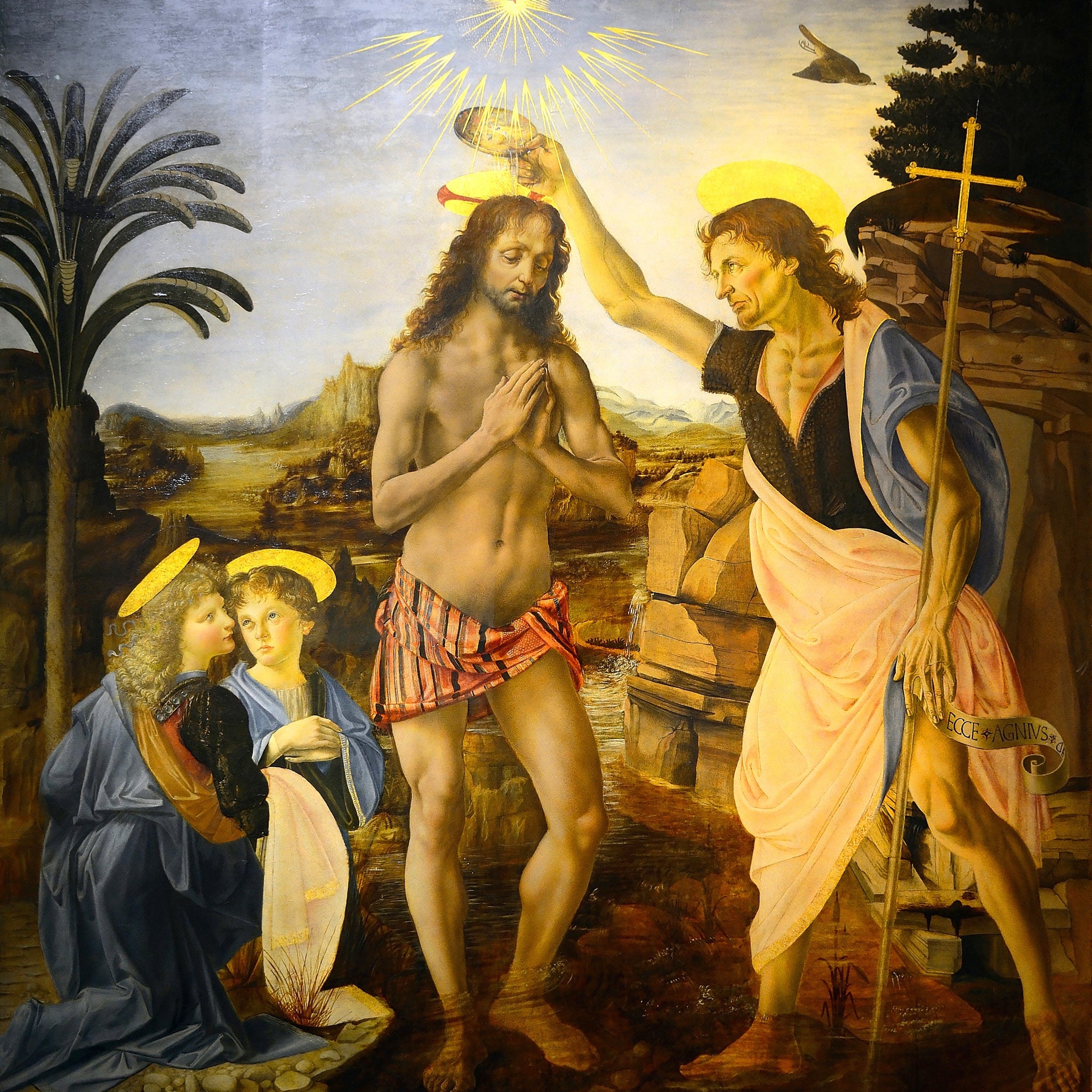 The Baptism of Christ (Verrocchio and Leonardo)