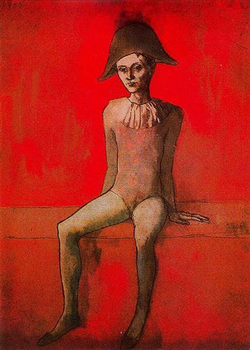 Seated harlequin