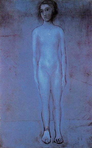 Standing young nude