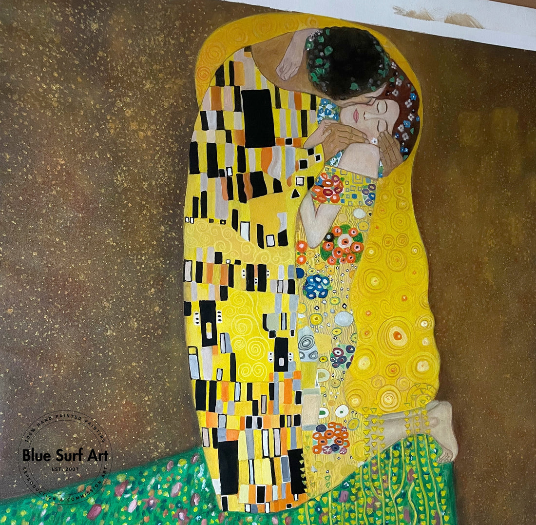 The Kiss - Museum-quality hand painted oil painting reproduction